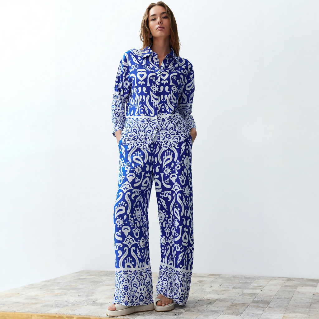 MY PEANUT Iznik Blue Co-ord