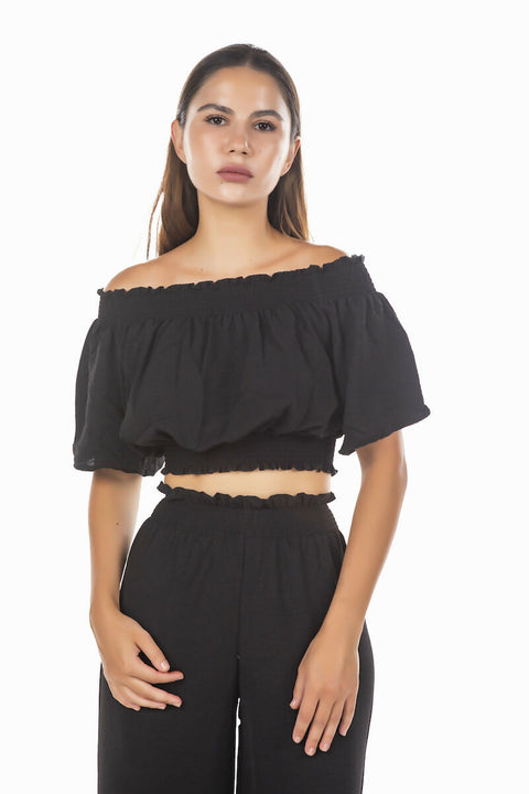 MY PEANUT Helen Aerobin Co-ord in Black