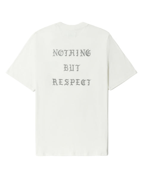 Metallic Slogan T-shirt In White