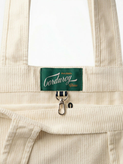 Ligne Ivory Corduroy Tote Bag