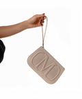 MIAR LOGO POUCH BEIGE-11