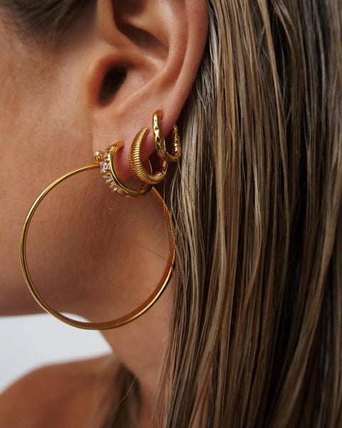 XL Celine Hoops- Gold