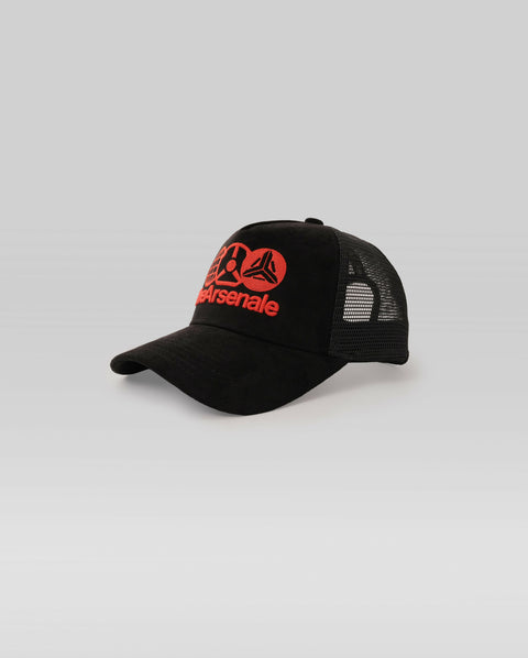 TheArsenale Signal Red Trucker Cap Velvet
