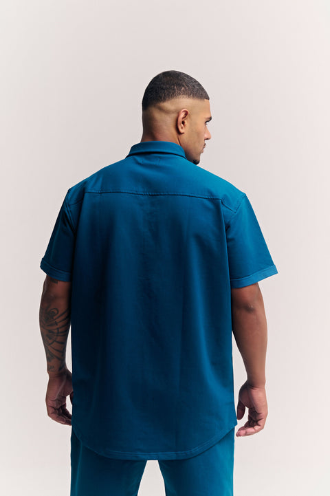 Prime Button-up Shirt Pacific Blue