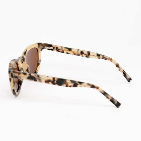 Monarch Sunglasses | Cream Frames & Brown Lenses