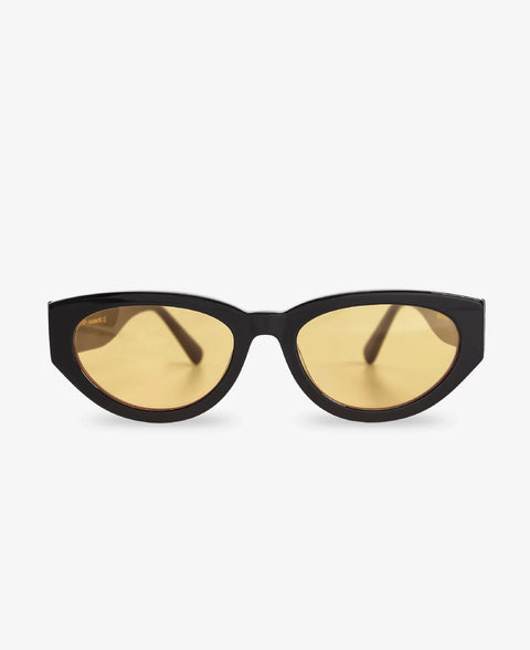 Audrey Chimi Black Yellow Sunglasses