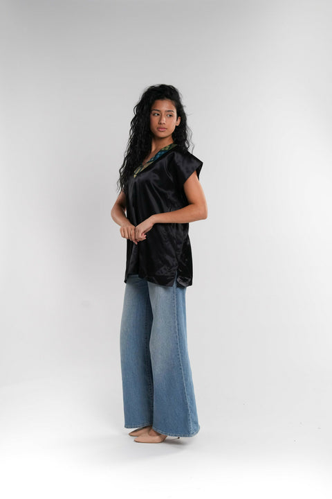 Black Embroidered Tunic