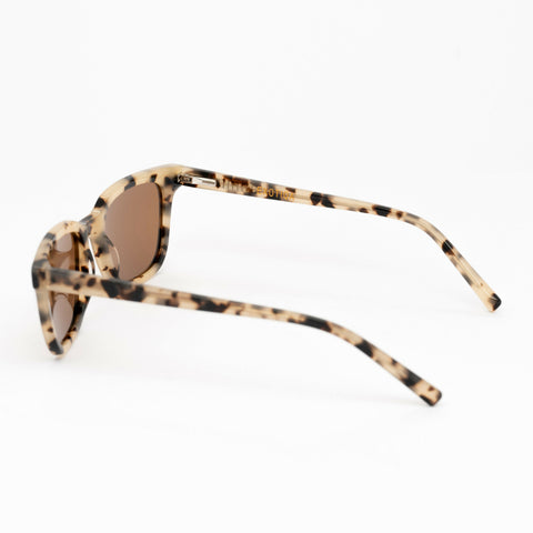 Elixir Sunglasses | Cream Frames & Brown Lenses