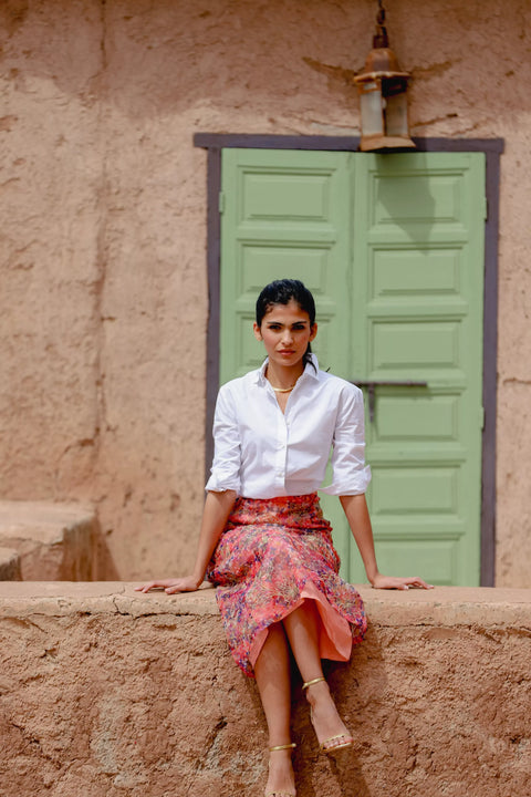 Iris Pencil Maxi Skirt