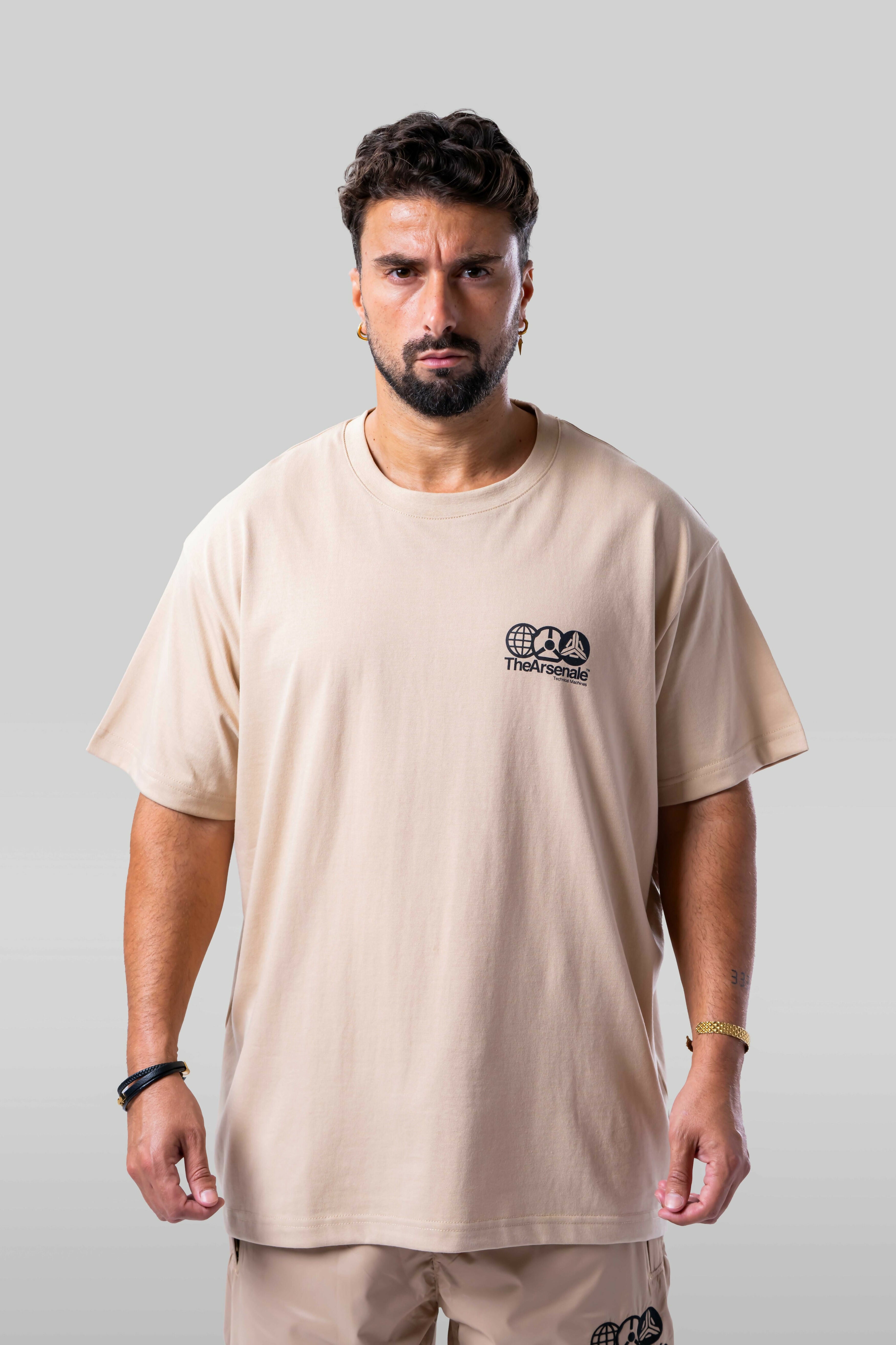 TA Dubai - Tee Technical Machines Beige
