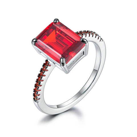 Ring with a red stone