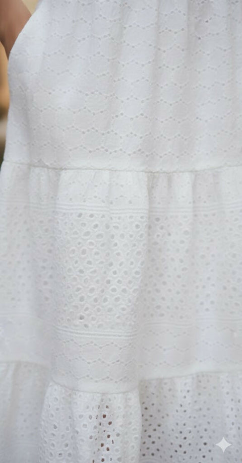 MY PEANUT Elegance Eyelet Dress