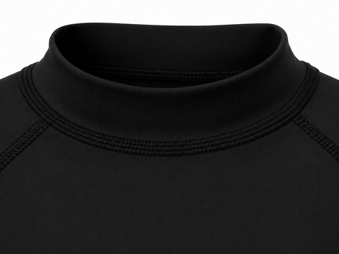 Black Rashguard Shorts Sleeve