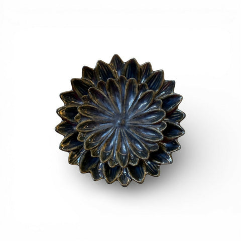 Black Daisy Mini Decorative Plate