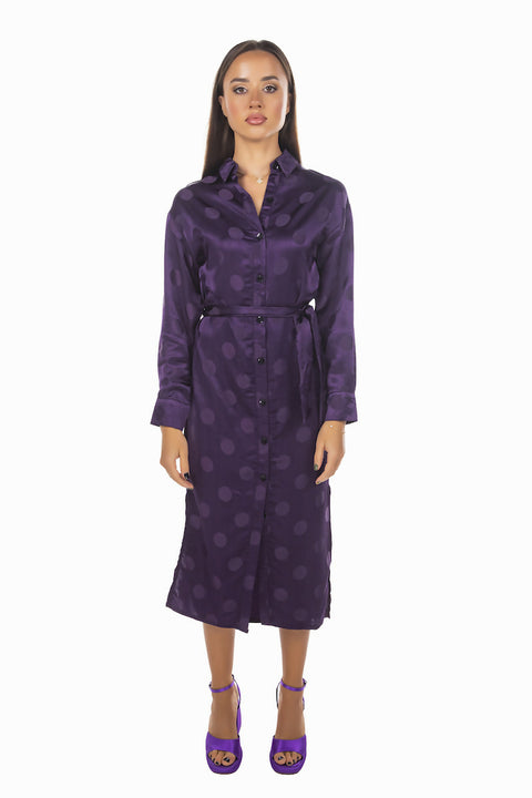 MY PEANUT Aubee Jacquard Shirt Dress