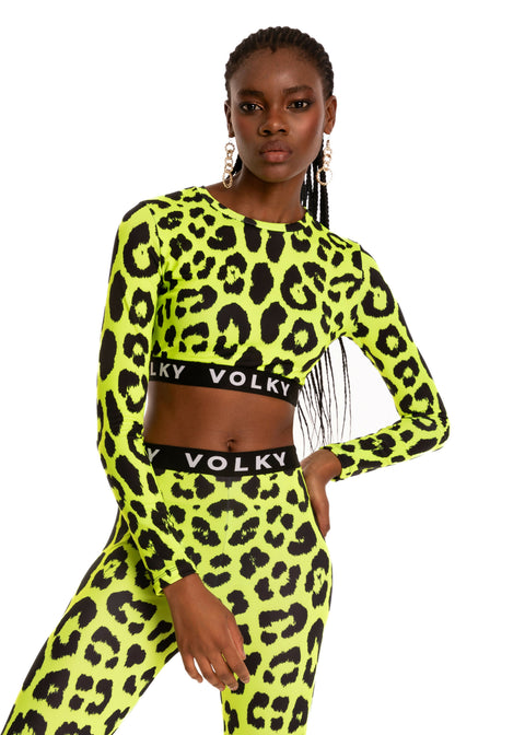 Leopard Sport Set in Yellow