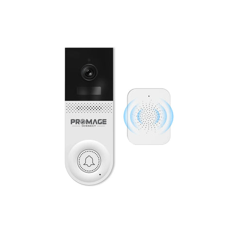 PROMAGE CONNECT WIFI WIFI Doorbell مع جهاز CHIME PC-D221-W