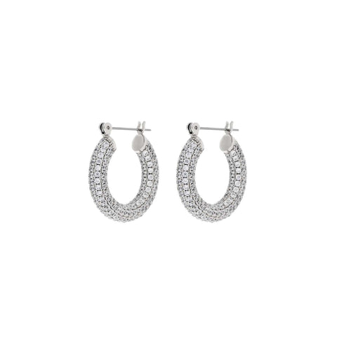 Pave Baby Amalfi Hoops