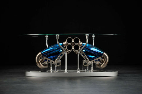 Pagani Huayra Titanium Exhaust Coffee Table – Functional Automotive Art