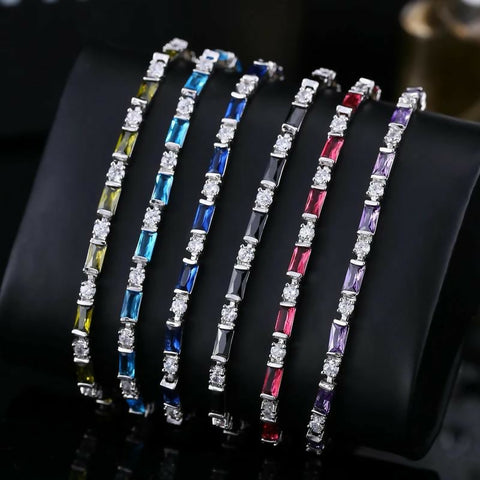 Prismatic Radiance Tennis Bracelet