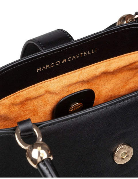 Agape Leather Bag in Black