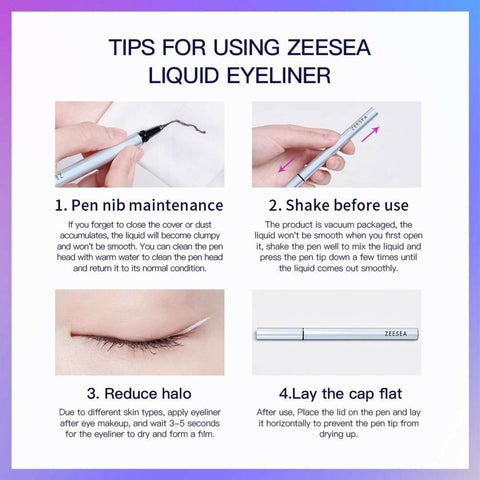 ZEESEA Colorful Waterproof Tip Liquid Eyeliner - Khaki