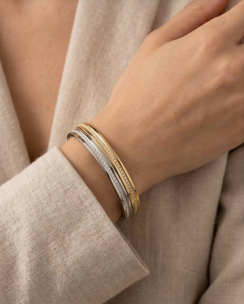 Harmony Cuff Silver Handmade Bracelet