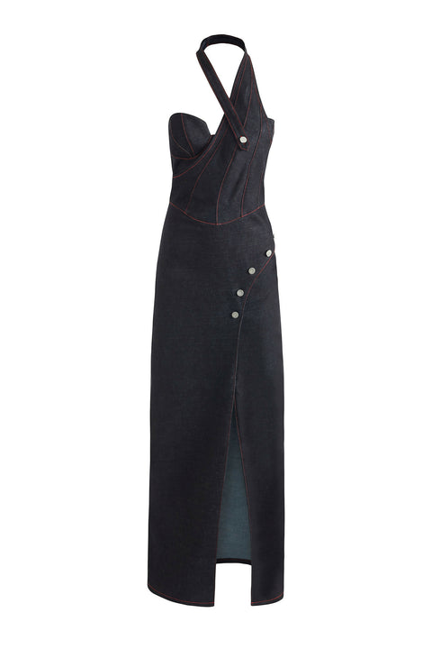 Davidson Cross Neck Maxi Dress