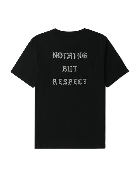 Metallic Slogan T-shirt In Black