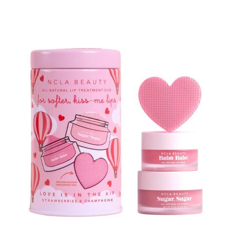 NCLA Beauty Love is in the Air Lip Care Set + Lip Scrubber