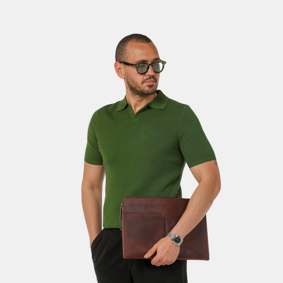 Olive Crest Polo