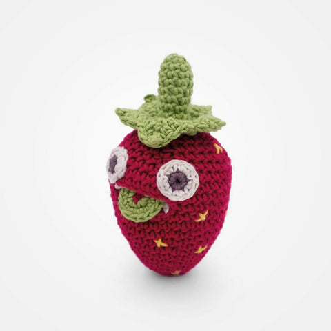 susarts crochet doll 'strawberry'' rattle
