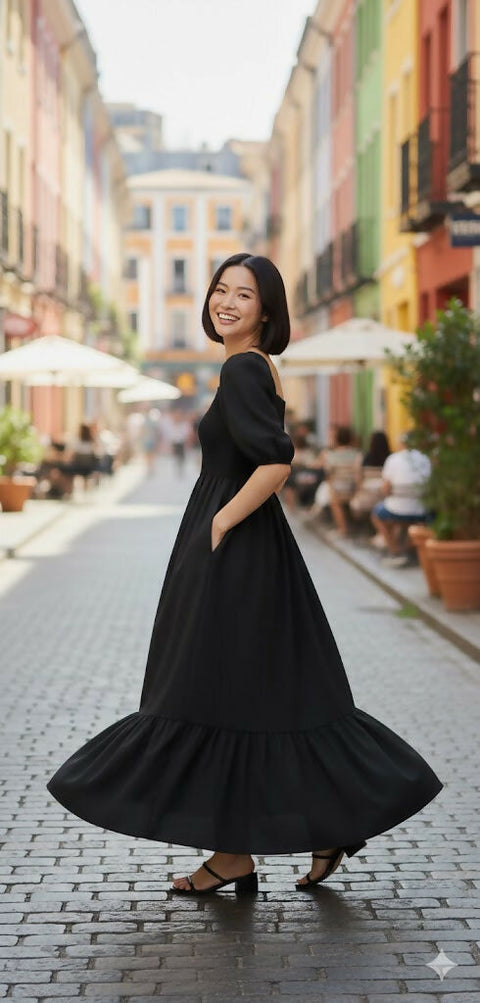 MY PEANUT Basic Ruffle Dress