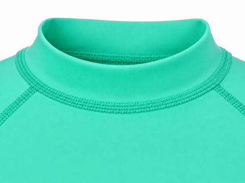 Aqua Mint Rashguard Shorts Sleeve