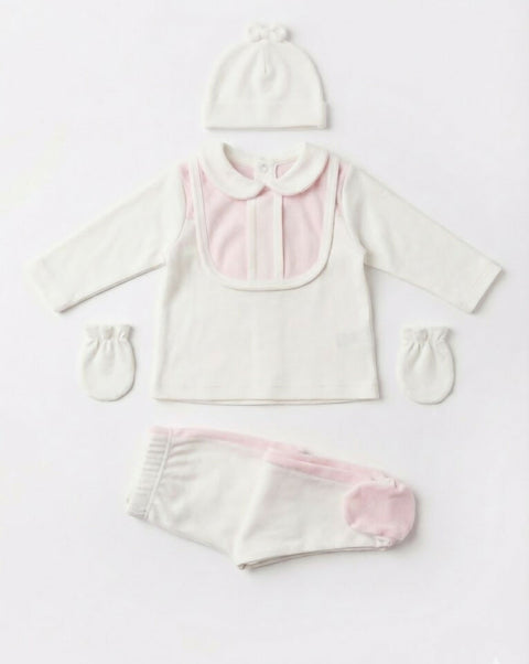 MAISON BEBE Pia Newborn Set in White