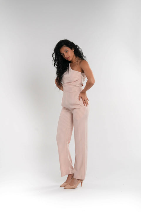 Pink Stretch Jumpsuit