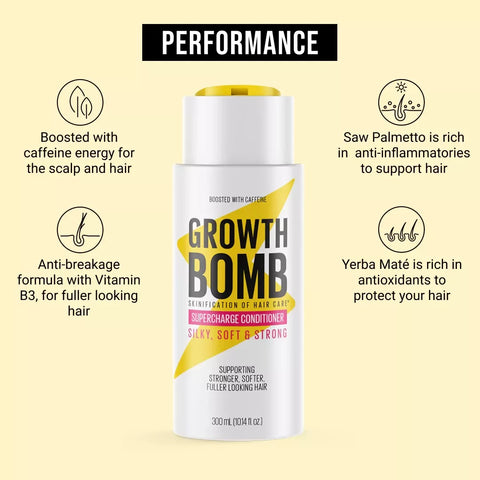 Growth Bomb - Supercharge Conditioner - Silky, Soft & Strong - 300ml