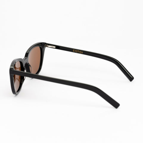 Diva Sunglasses | Black Frames & Brown Lenses