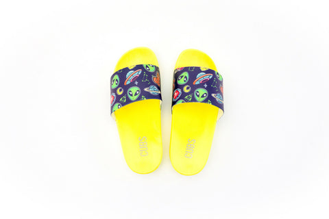 Neon Yellow Space Aliens