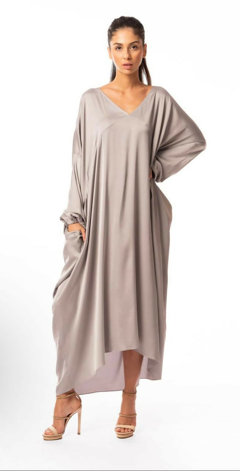 Silver Midi Dress