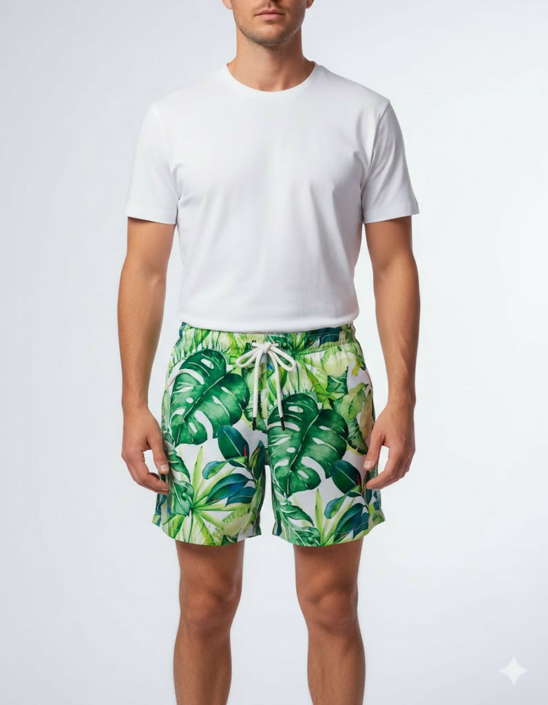 Feuilles d' Amazonie Printed Shorts