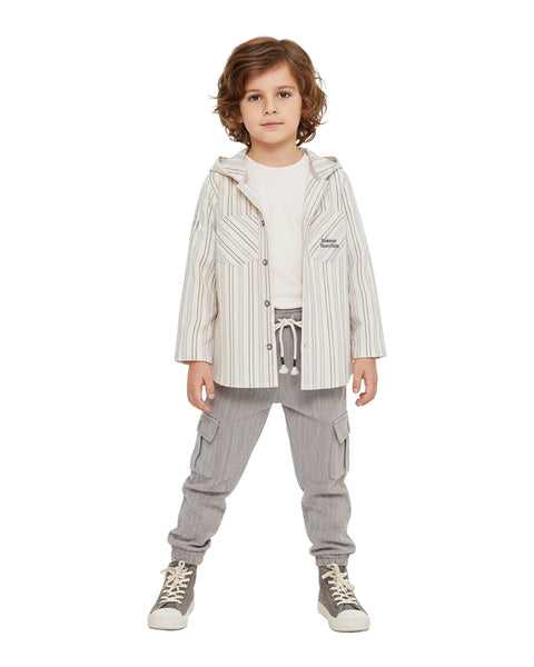 BOMBILI Boys 3-piece set (shirt,sweat,pants) - Gray