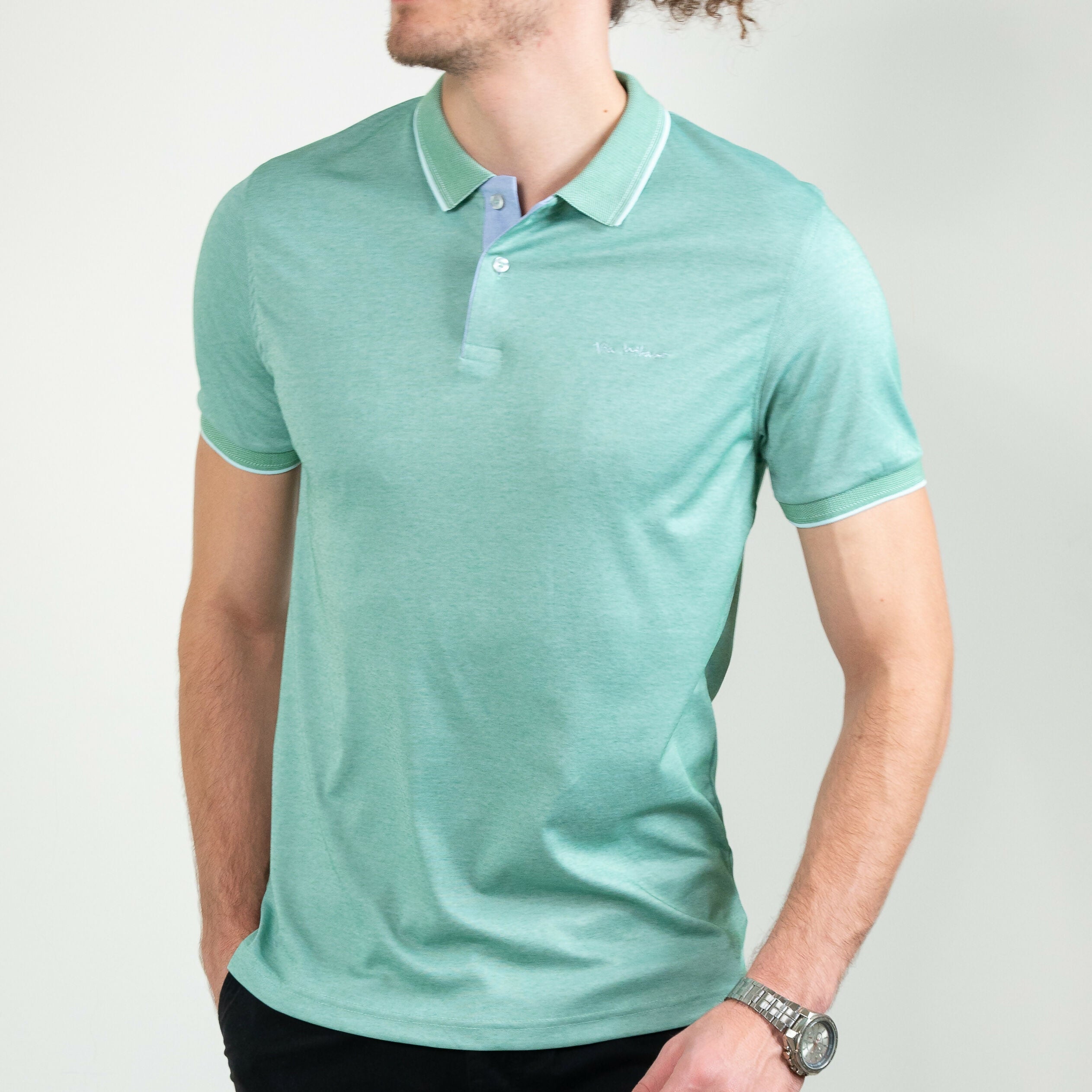Via Milano Polo T-shirts Green