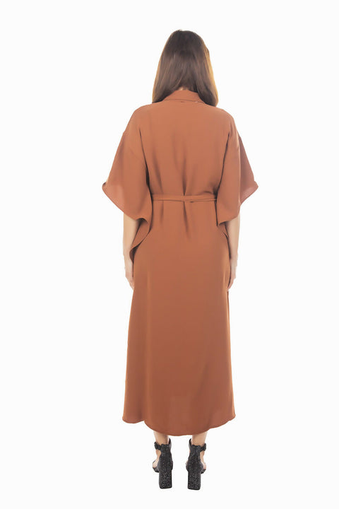 MY PEANUT Antis Maxi Dress in Tangerine