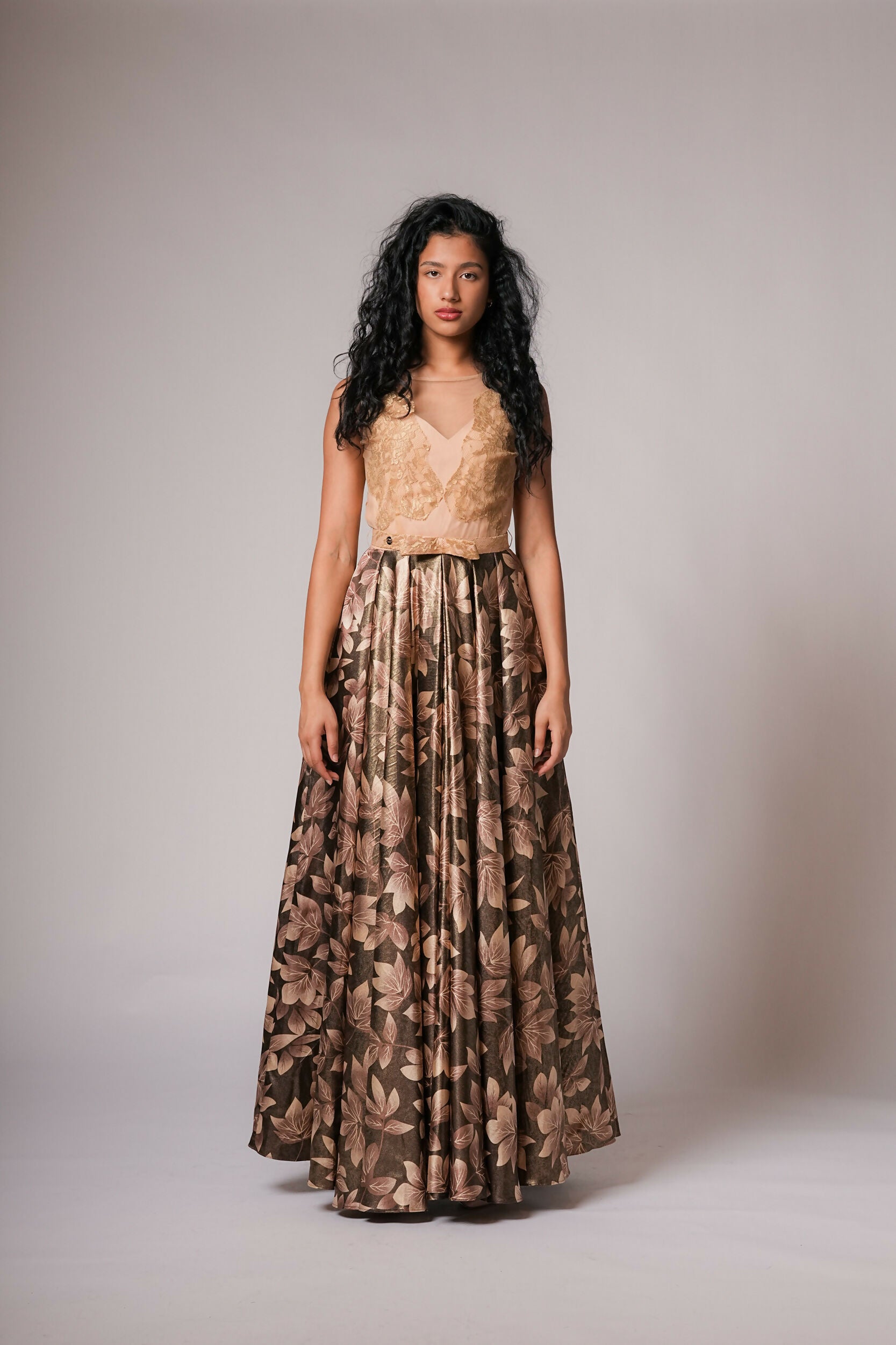 Samantha Gown jacquard bottom
