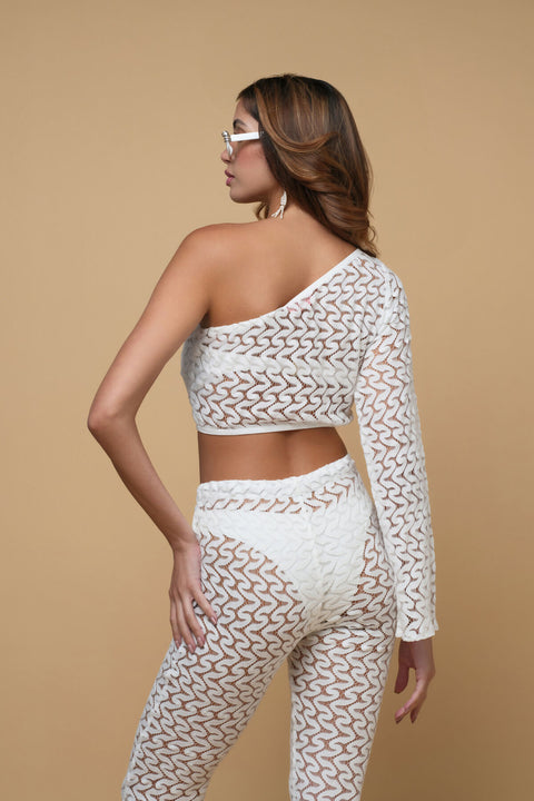 TulumseethroughTrousersCroppedTopWhite