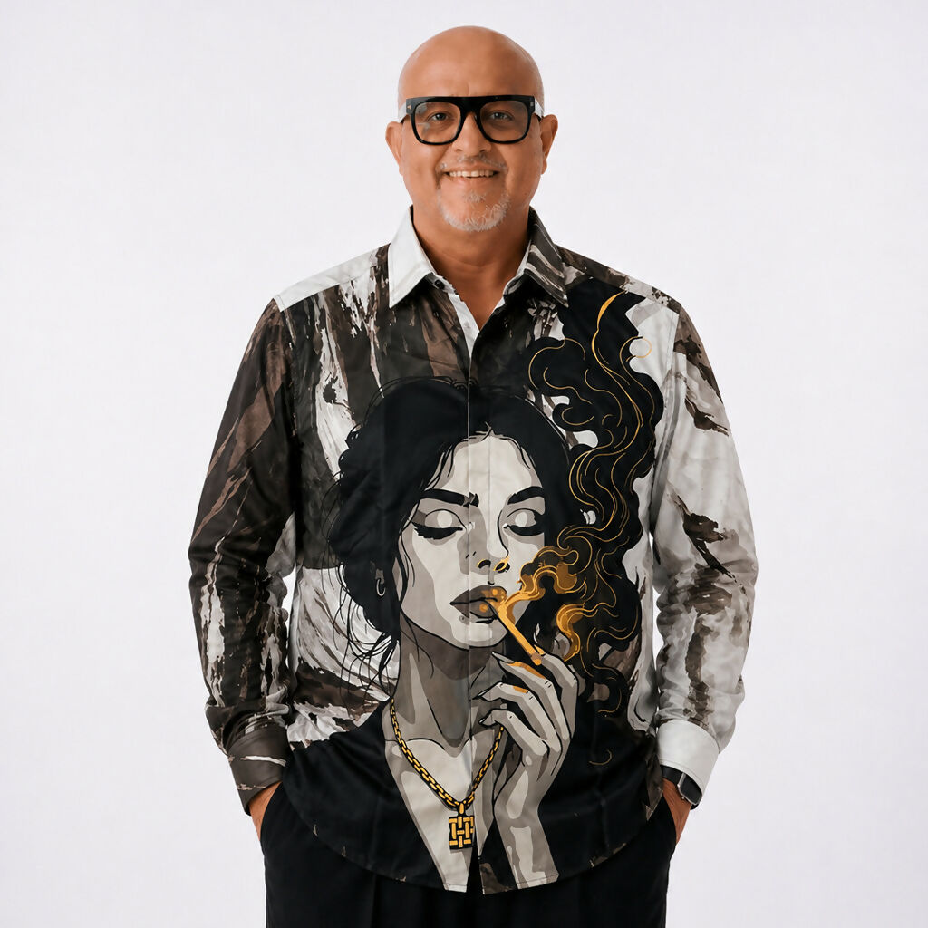 Smoking Lady Mens Shirt