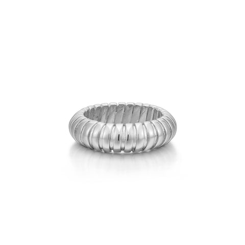 Snake Chain Ring- Silver- Size 6