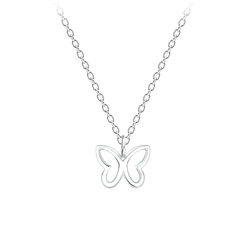 Silver Butterfly Necklace