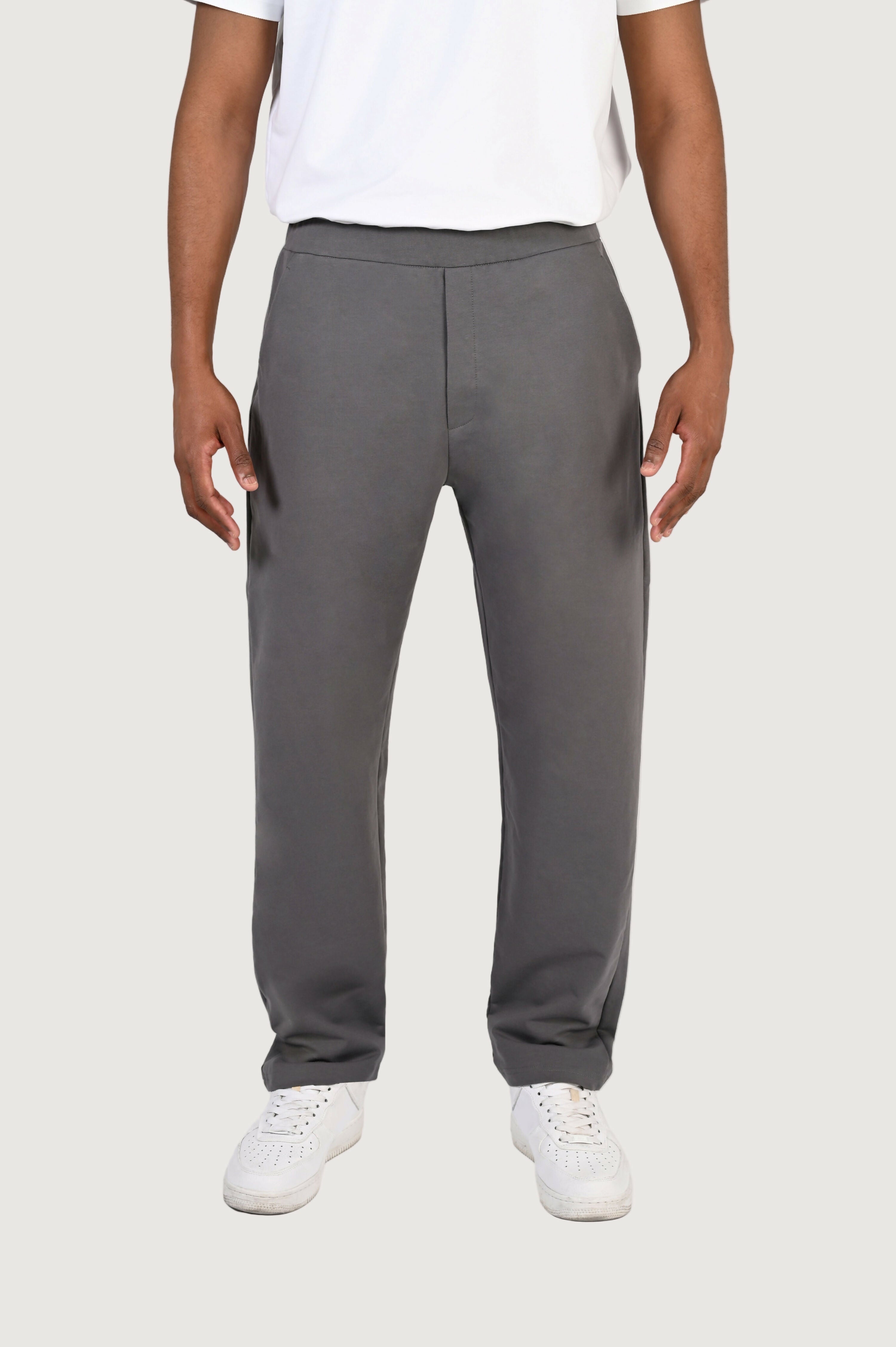 Como Straight Fit Pant Charcoal Grey